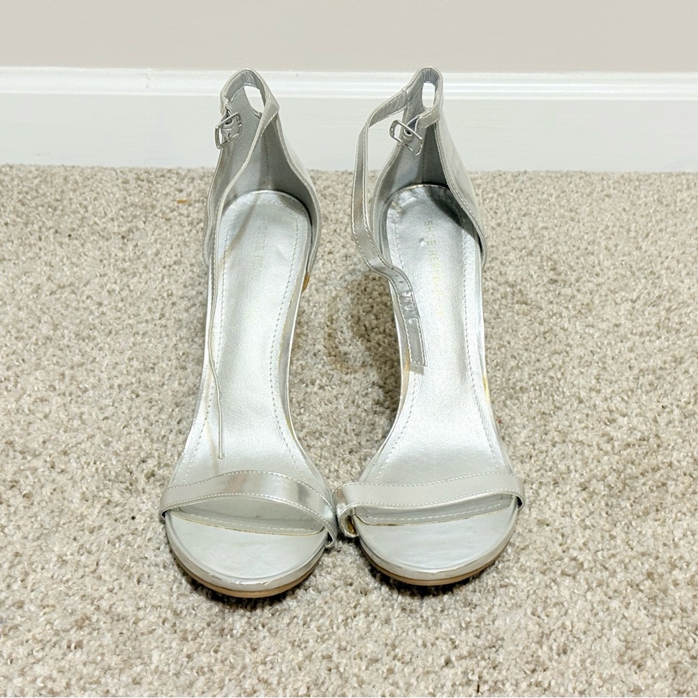 Silver Women's High Heel Sandals